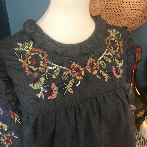 Brach Brach New With Tags Embroidered Blouse - Picture 2 of 7